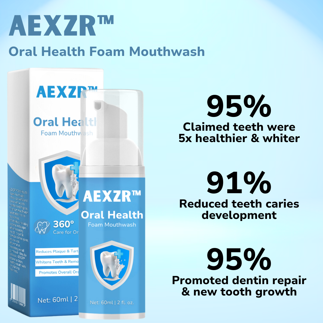 AEXZR™ Oral Health Foam Mouthwash🔥Sale ends in 2 Days🔥