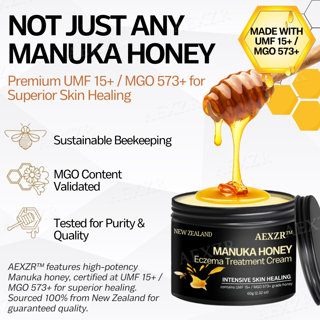 AEXZR™ New Zealand Manuka Honey Eczema Treatment Cream