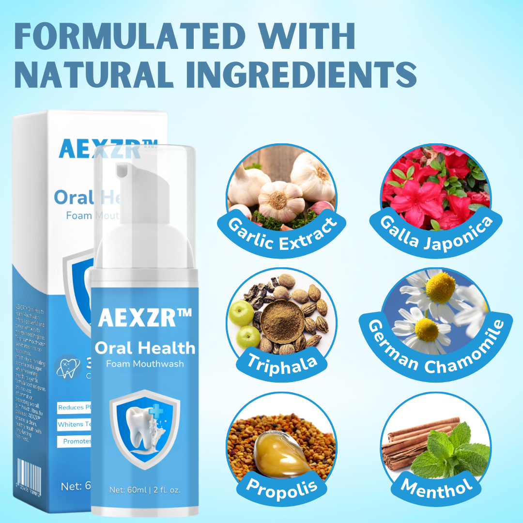 AEXZR™ Oral Health Foam Mouthwash🔥Sale ends in 2 Days🔥