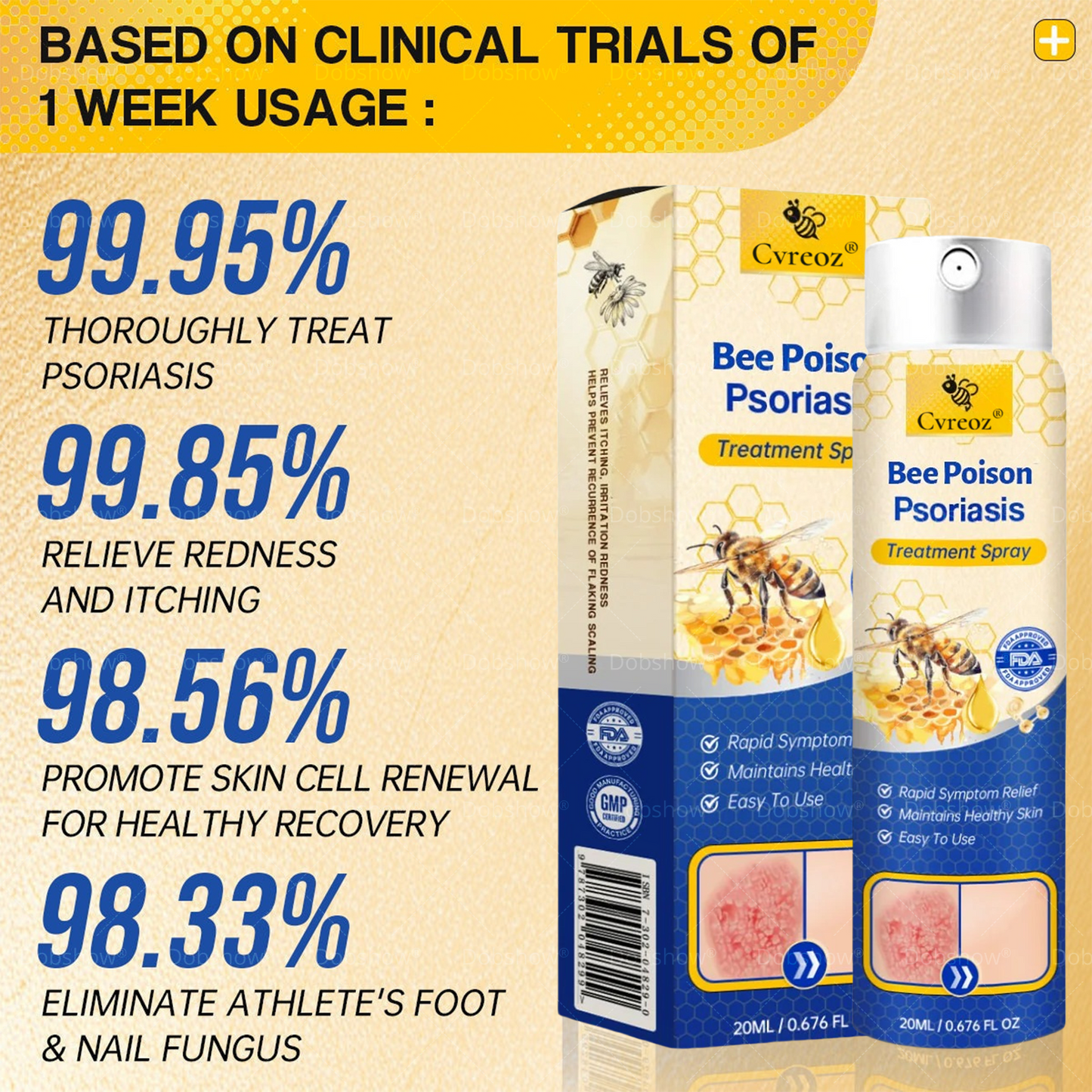 Cvreoz® Bee Venom Psoriasis Treatment Spray