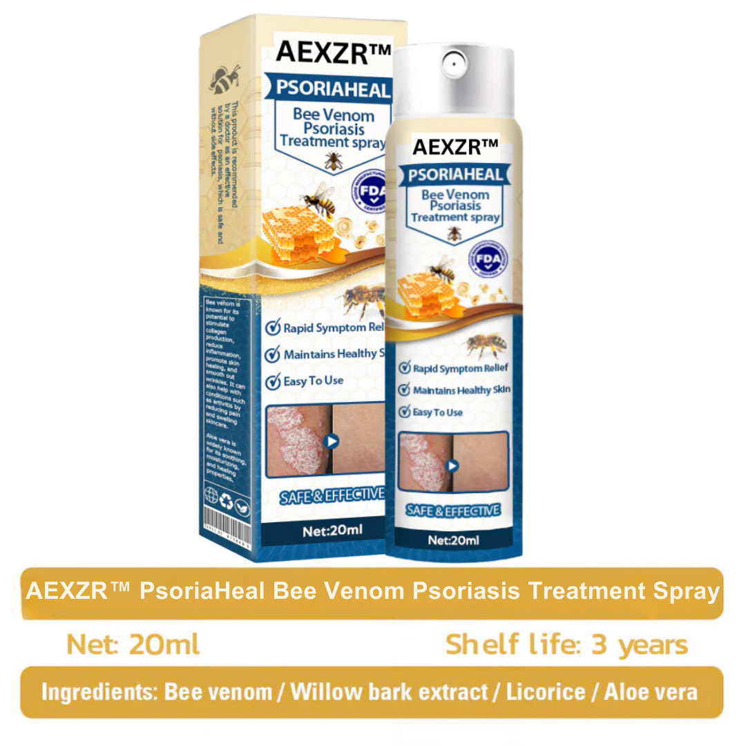 AEXZR™ PsoriaHeal Bee Venom Psoriasis Treatment Spray 🔥 Last Day Sale Off 80%🔥