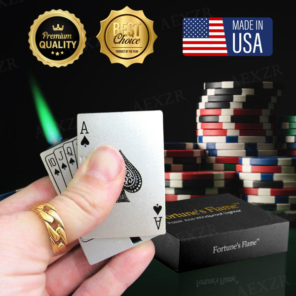 Fortune's Flame™ Poker Ace Windproof Lighter