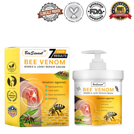 🔥ʜᴏᴛ ꜱᴀʟᴇ 𝟥𝟢𝟢𝟢+🔥BeeSavant™ Bee Venom Bones & Joint Repair Cream