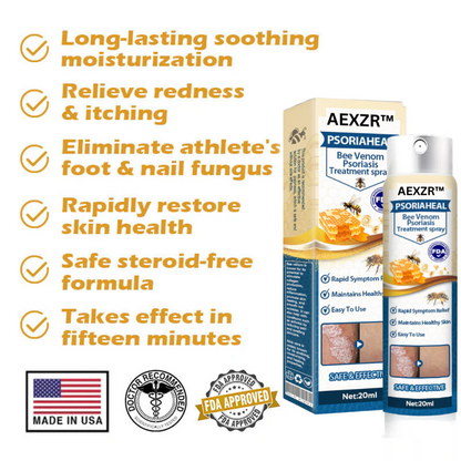 AEXZR™ PsoriaHeal Bee Venom Psoriasis Treatment Spray 🔥 Last Day Sale Off 80%🔥