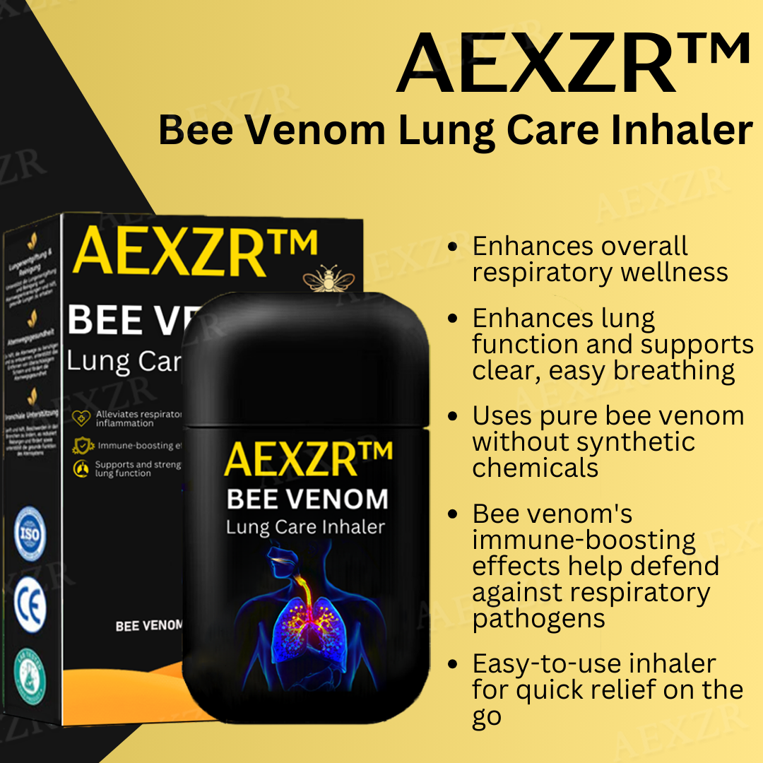 AEXZR™🔥WINTER SALE🔥- 𝕤𝕒𝕧𝕖 𝕦𝕡 𝕥𝕠 -𝟠𝟘% 🅾🅵🅵 Bee Venom Lung Care Inhaler